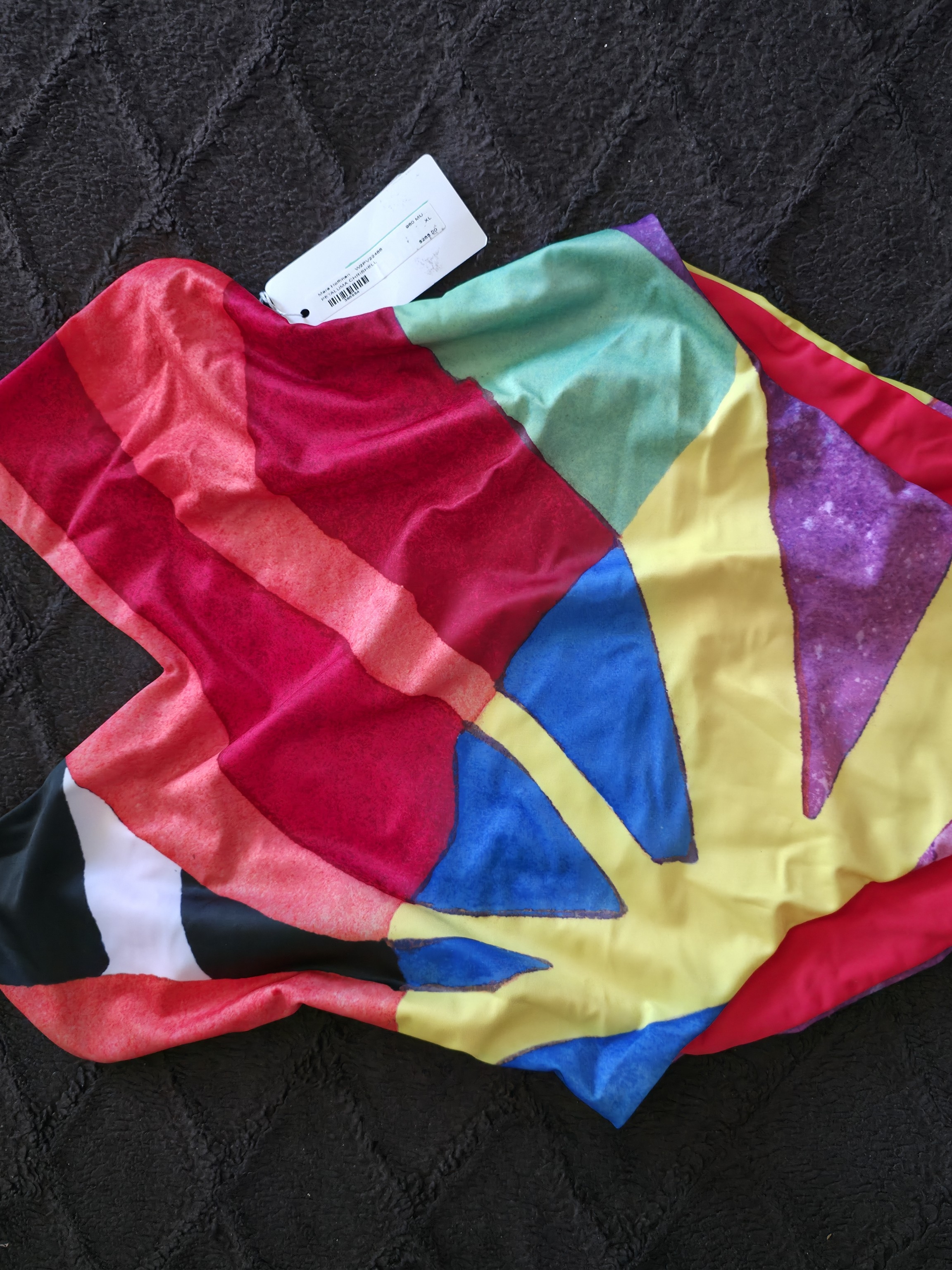 Colorful Abstract One Pc Bathing Suit- Multicolor
